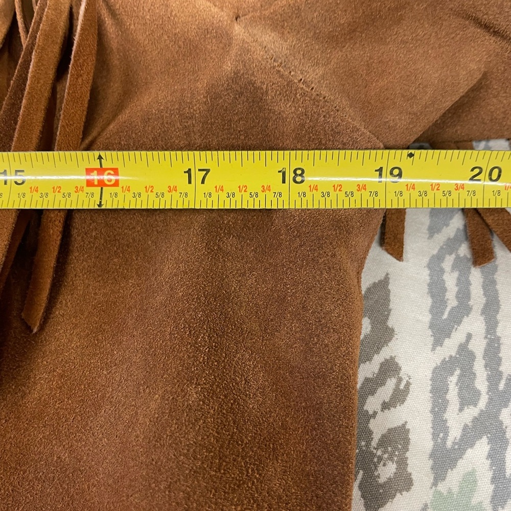 Vintage 1970s Western Fringe Suede Jacket Women's Sz 12 Ms.Pioneer PIONEER WEAR - Picture 5 of 6